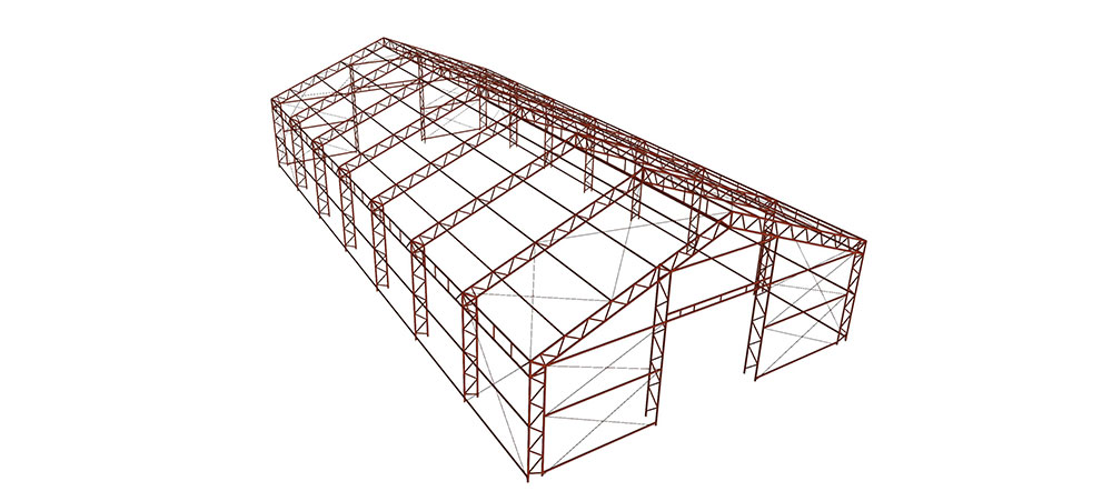 Structura cort depozitare industrial
